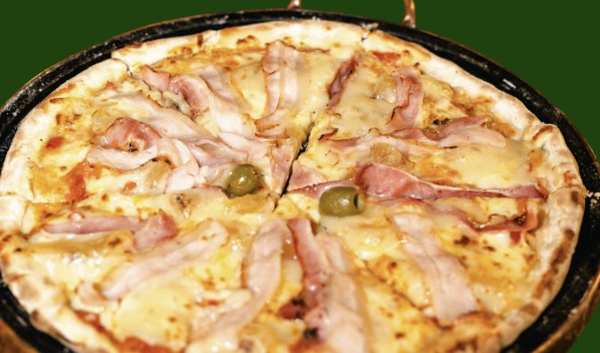 Pizza Milho e bacon da Capannone